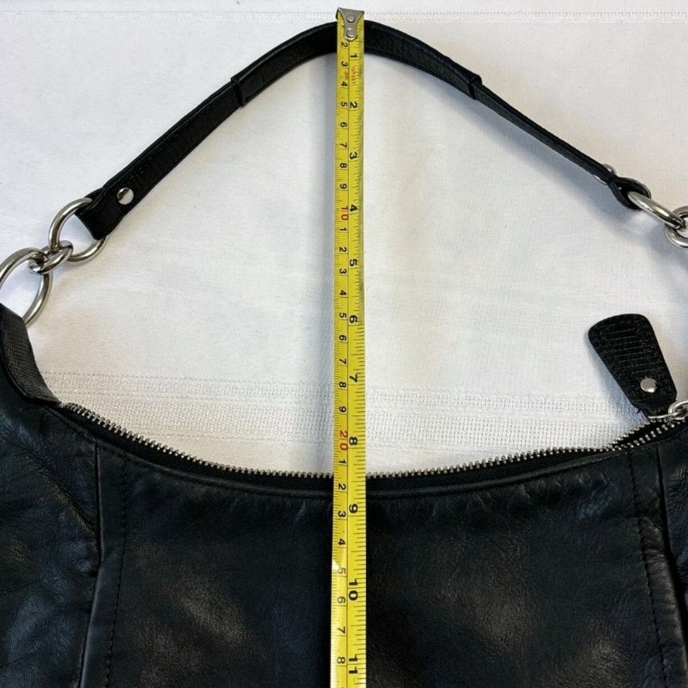 Coach Kristen Vintage Black Leather Hobo Bag - Picture 16 of 16